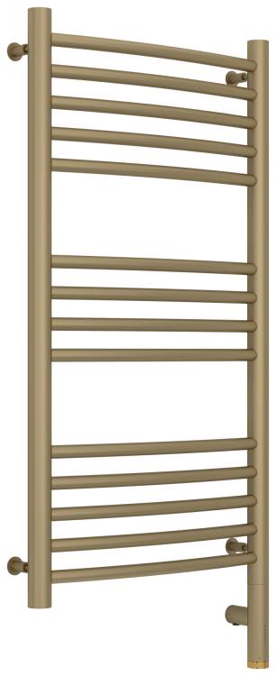 Полотенцесушитель электрический Сунержа Богема 3.0 032-5803-8040 выгнутый, Матовое золото, 80x40