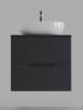 Тумба с раковиной Orange Line Li-60TugMDF+B05-480W графит матовый, 60 см фото 3