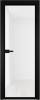 Межкомнатная дверь Profil Doors 1 AV цвет профиля Черный, стекло безопасное 6 мм белый триплекс 700x2000