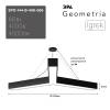 Подвесной светодиодный cветильник Geometria ЭРА Igrek SPO-144-B-40K-066 66Вт 4000К черный Б0050573 фото 7