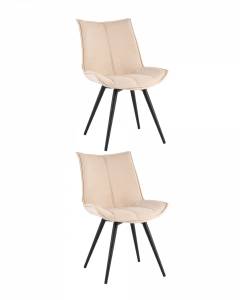 Стул вращающийся Stool Group Робб AV 422-V04-K14PM-9005 BOX2 Бежевый/Черный муар 2 шт.