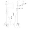 Душевая стойка Abber Thermostat AF8516GL с термостатом и изливом, золото матовое фото 3