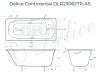 Чугунная ванна Delice Continental DLR230627R-AS 180x80, белая, с антискользящим покрытием, с отверстиями под ручки, без ножек фото 9