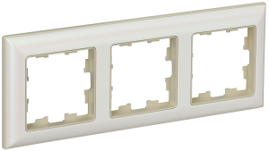 Рамка 3-постовая IEK Brite BR-M32-12-1-K10 бежевый/жемчужный