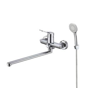 Смеситель для ванны Milardo Enjoy ENJSB00M10 с длинным изливом, хром глянцевый