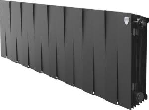 Радиатор биметаллический Royal Thermo Piano Forte 300 noir sable, 16 секций