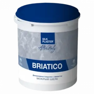 Декоративное покрытие Silk Plaster Briatico с эффектом «Мокрый шелк» 02-101 2.5 л