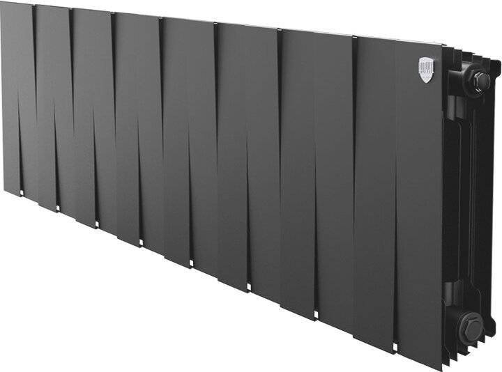 Радиатор биметаллический Royal Thermo Piano Forte 300 noir sable, 16 секций