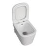 Унитаз подвесной Taliente Correto CR25200+SMcromo безободковый, с микролифтом, белый фото 2