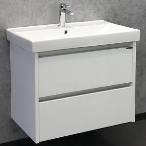 Тумба с раковиной Comforty Дублин 75 белый