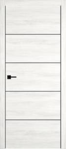 Межкомнатная дверь Владимирская Фабрика Дверей Urban 4 Nord Vellum Black Mould BE 600x2000