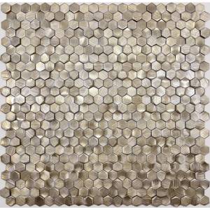 Мозаика LeeDo Alchimia Aluminium 3D Hexagon Gold (1.4x0.8) 29.7x30.6