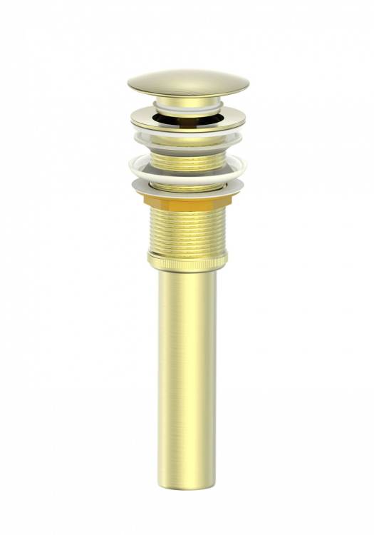 Донный клапан для раковины Wonzon & Woghand WW-88SS04-BG брашированное золото