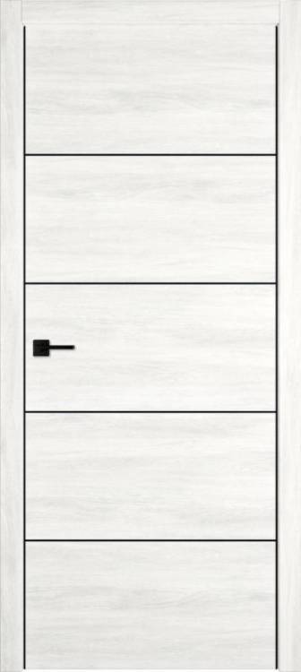 Межкомнатная дверь Владимирская Фабрика Дверей Urban 4 Nord Vellum Black Mould BE 600x2000