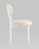 Набор из 4 стульев Stool Group Бриф SN AV 477-C01-9016-K X4 молочный каркас белый муар, велюр фото 4