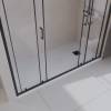Поддон для душа BelBagno Uno TRAY-MR-UNO-AH-170/70-35-W-NO с сифоном и чёрной матовой декоративной накладкой, 170x70 фото 3