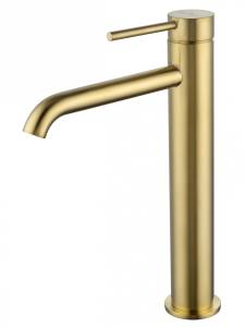 Смеситель для раковины Wonzon & Woghand WW-88239017-BG высокий, брашированное золото