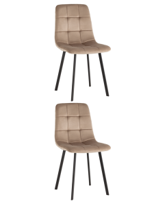 Стул Stool Group Chilly OS-2011-V seat HLR-8 DUAL X2 велюр мокка (набор 2 шт)