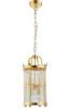 Подвесная люстра Crystal Lux Tadeo SP4 D200 GOLD/TRANSPARENTE
