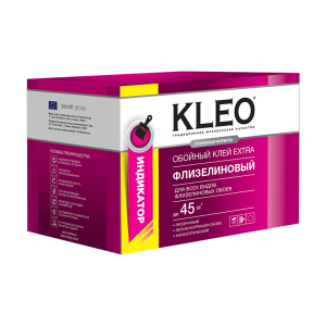 Клей для флизелиновых обоев с индикатором  Kleo Extra 45 Инд 320 г