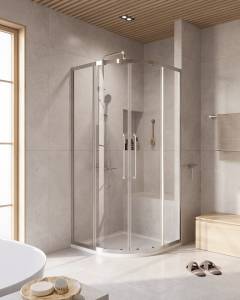 Душевой уголок Cezares Relax RELAX-304-R-2-90-C-CR профиль хром глянцевый, стекло прозрачное, 90x90x200