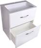 Тумба с раковиной Style Line Каре 70 напольная, Люкс Plus, белая фото 5