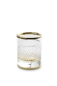 Стакан Boheme Aura 10252-G настольный, золотой