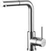 Комплект Paulmark Gelegen PM404800-BLM черный металлик + Смеситель Paulmark Kassel Ka214311-CR для кухонной мойки, хром фото 5