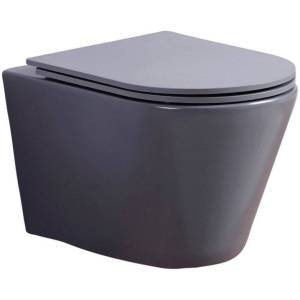 Унитаз подвесной Esbano Clavel ESUPCLAVGM серый матовый