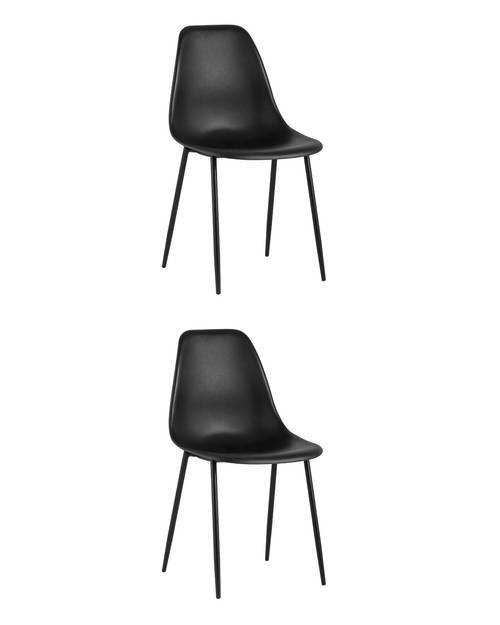 Набор из 2 стульев Stool Group Kon KONWIN CHAIR BLACK X2 черный