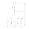 Подвесная люстра Eurosvet Abbey 60164/6 латунь Smart фото 7