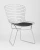 Набор из 4 стульев Stool Group Bertoia MC66-5F KD HLR-43 X4 хромированный с черной подушкой фото 2