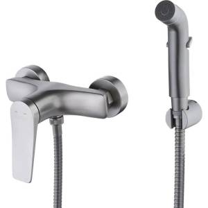 Гигиенический душ Lemark Bronx LM3718GM графит, со смесителем