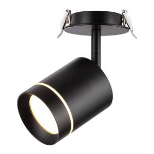 Встраиваемый светодиодный светильник Novotech Arum Black 357688
