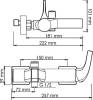 Смеситель для ванны с душем Wasserkraft Sauer 7101 фото 2