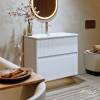 Тумба с раковиной Alavann Wave 80 белый фото 5
