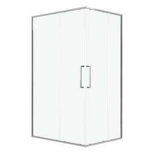 Душевая перегородка Niagara Nova NG-6636-1280 профиль хром, стекло прозрачное, 120x80x195