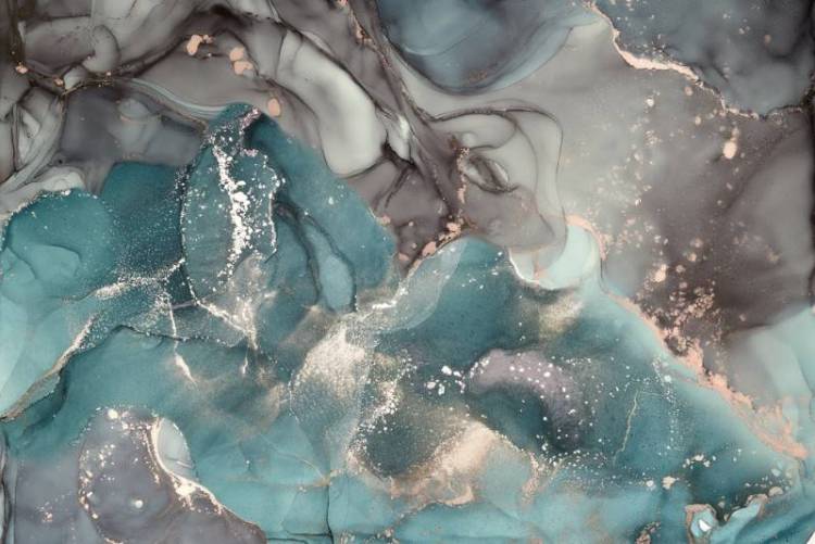 3D Фотообои Artegrafico «Серые волны из флюидов» IN-014 акварель