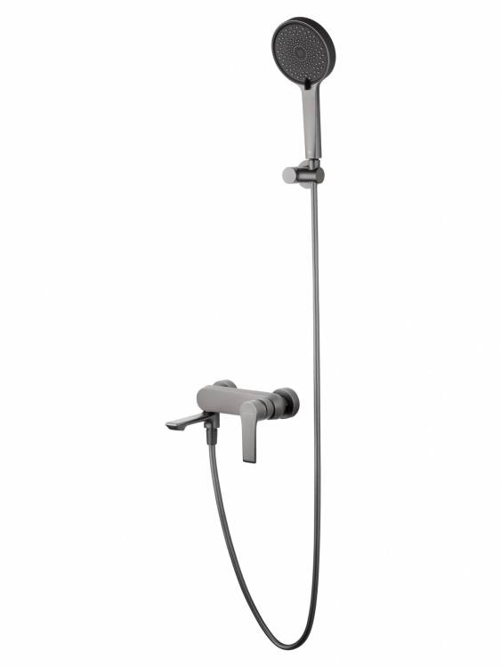 Смеситель для ванны Wonzon & Woghand WW-88037079-BGM с душем, темный графит