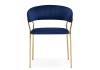 Стул Woodville Kamelia 1 15715 dark blue/gold фото 3