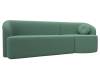 Прямой диван Лига Диванов Лига-027 124183 амур зеленый, правый угол