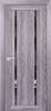 Межкомнатная дверь Profilo Porte экошпон PSK-9, остеклённая, зеркало, ривьера грей 900x2000