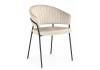 Стул на металлокаркасе Woodville Лео 672332 светло-бежевый (H-05) / черный