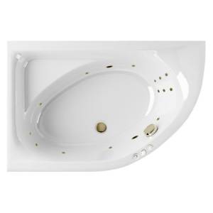 Акриловая ванна Excellent Aquarella 150x100 (левая) "SMART" (бронза)