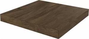 Ступень Kerama Marazzi Сальветти SG506820R\GCS угловая клееная левая коричневый 33x33