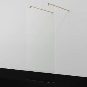 Душевая перегородка Wasserkraft Vechte (Фехте) 60W44PG профиль золото глянцевое, стекло прозрачное, 100x200