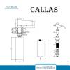 Дозатор для кухонной мойки Alveus Callas 1129076 0,32 L G91 Carbon фото 2