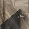 Шторка на ванну MaybahGlass MGV-650-4 40.5x140, поворотная, стекло графит 6 мм, профиль хром глянцевый фото 4