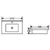 Раковина beWash BK68046VT001 белый глянец, 81x46.5 фото 2