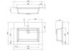 Раковина Aquanet Текла 60 328984 белый, 60.8x46.4 фото 7